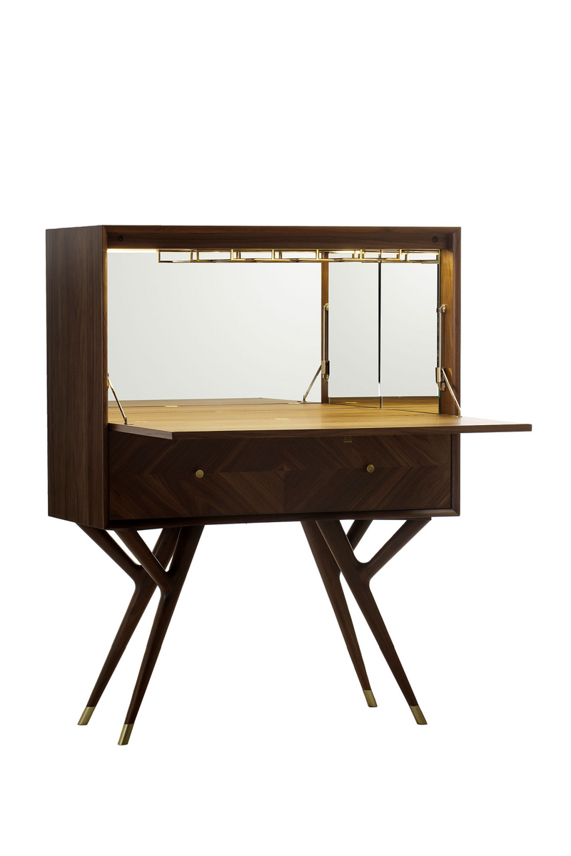 Meuble bar rétro en bois | Andrew Martin Chester | Meubleluxe.fr