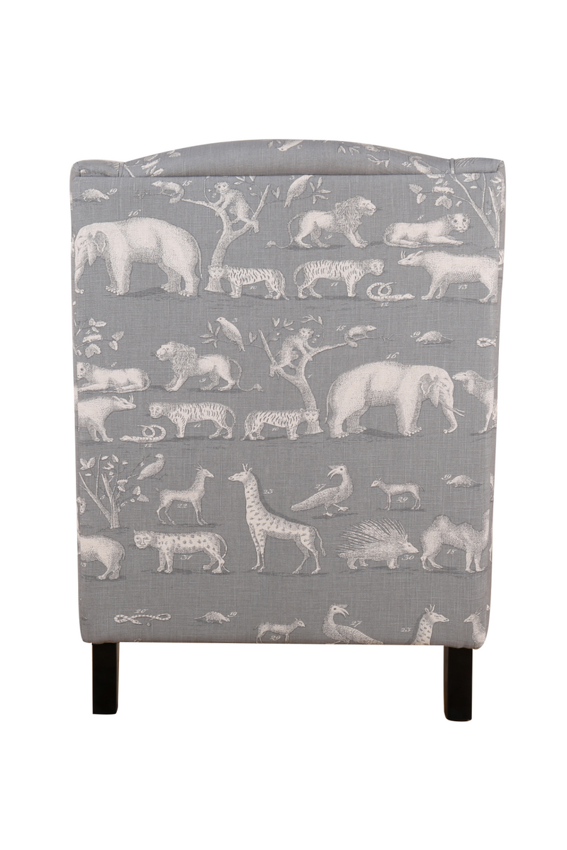 Fauteuil à motif animal gris | Andrew Martin Finbar | Meubleluxe.fr