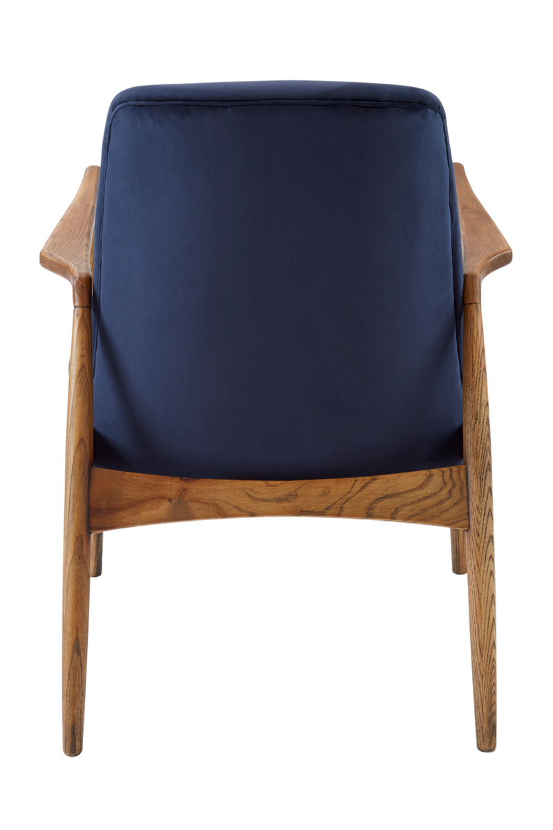 Fauteuil en velours bleu | Andrew Martin Crispin | Meubleluxe.fr