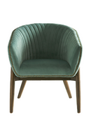 Fauteuil d'appoint en velours vert | Andrew Martin Brody | Meubleluxe.fr