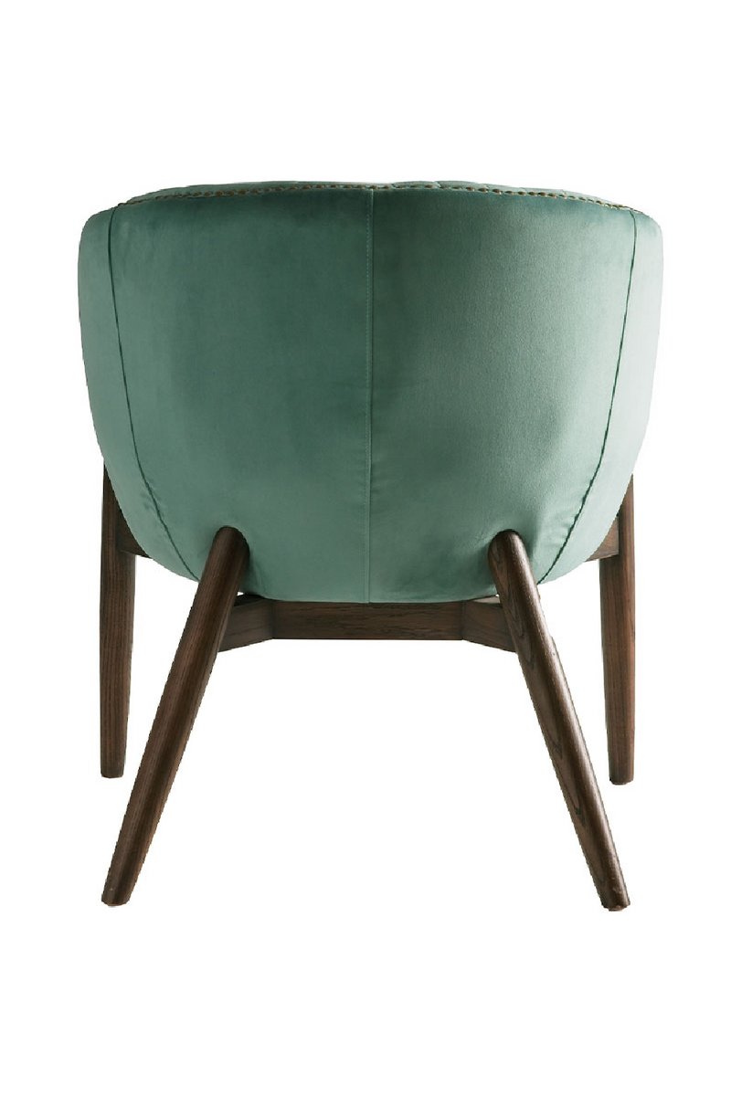 Fauteuil d'appoint en velours vert | Andrew Martin Brody | Meubleluxe.fr