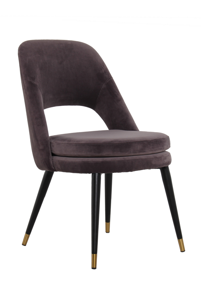 Chaise de salle à manger en velours violet | Andrew Martin Dash | Meubleluxe.fr