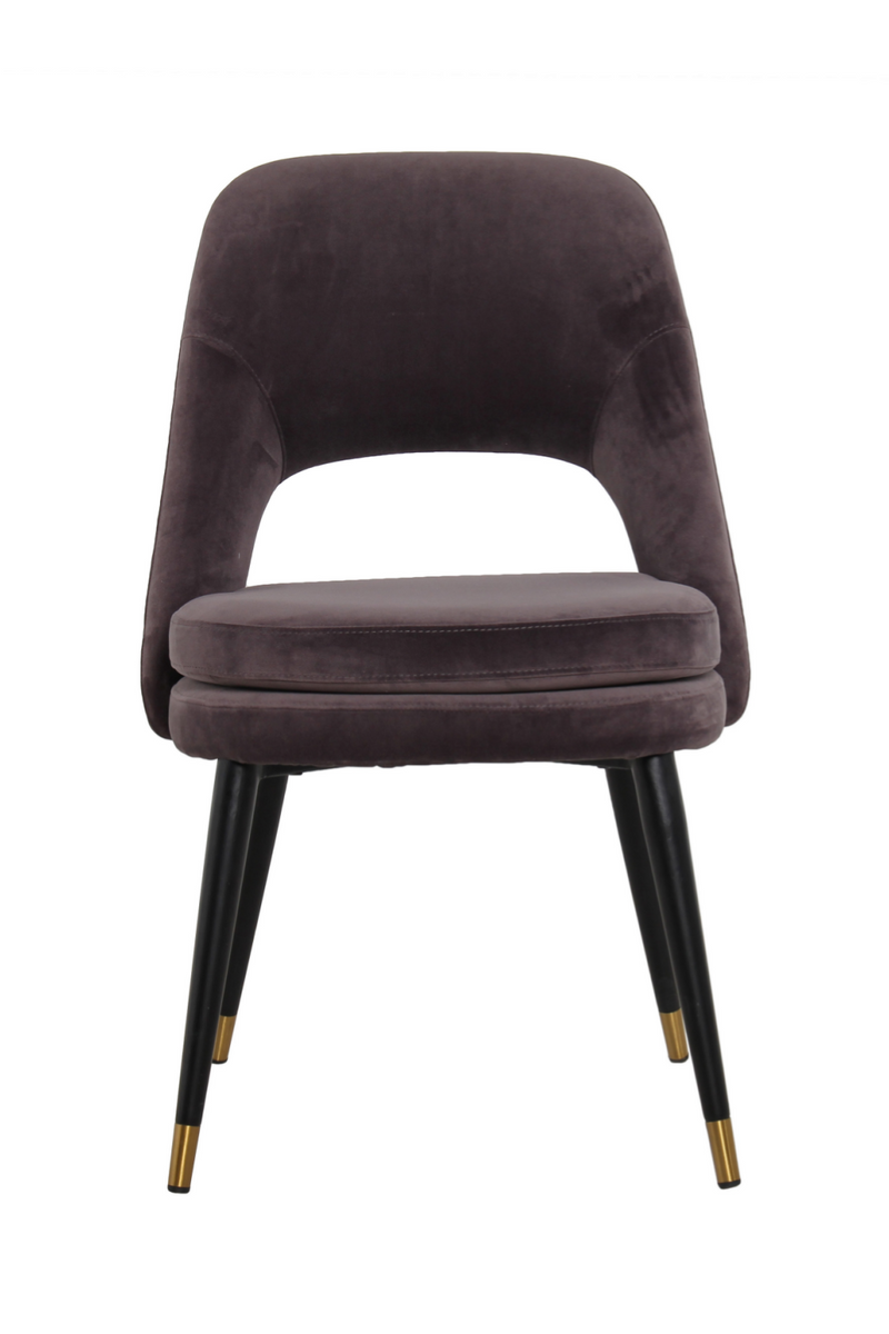 Chaise de salle à manger en velours violet | Andrew Martin Dash | Meubleluxe.fr