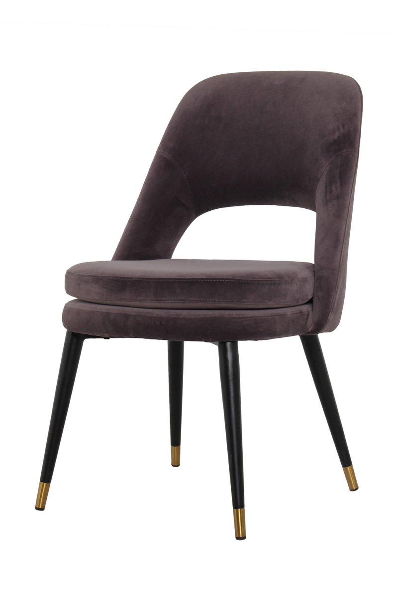 Chaise de salle à manger en velours violet | Andrew Martin Dash | Meubleluxe.fr