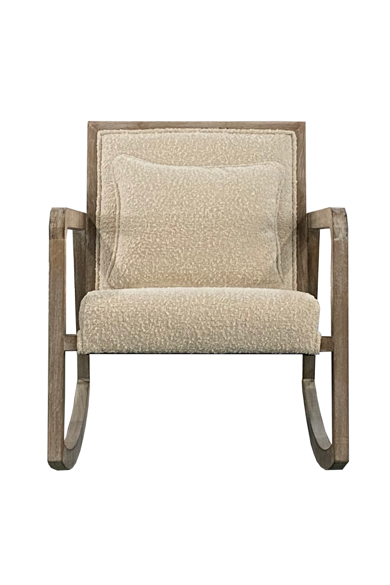 Fauteuil A Bascule En Tissu Crème | Andrew Martin Jed | OROA.fr