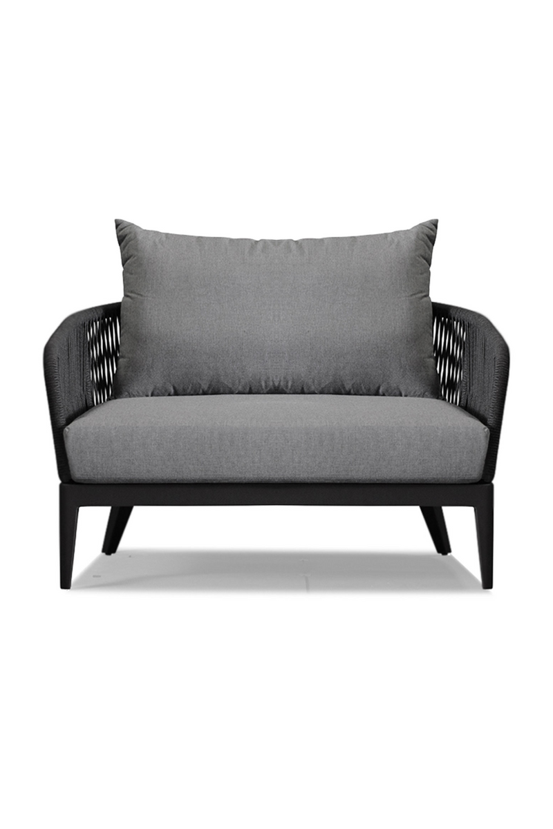 Chaise d'extérieur en graphite gris | Andrew Martin Voyage | Meubleluxe.fr