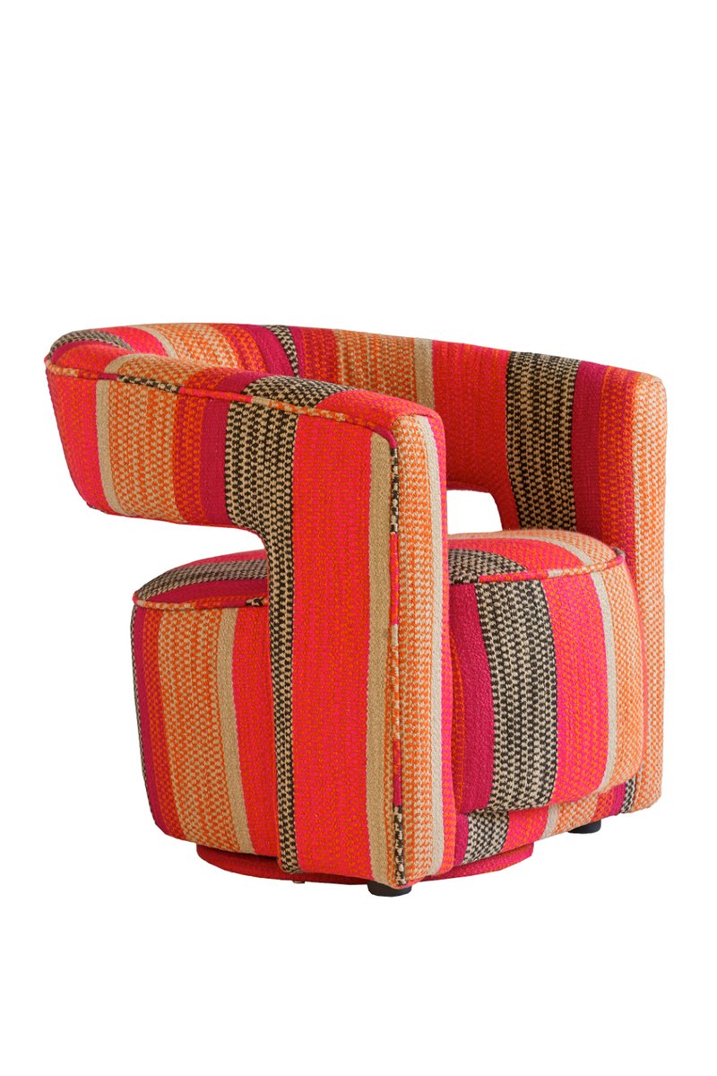 Fauteuil sculptural pivotante multicolore | Andrew Martin Madison | Meubleluxe.fr