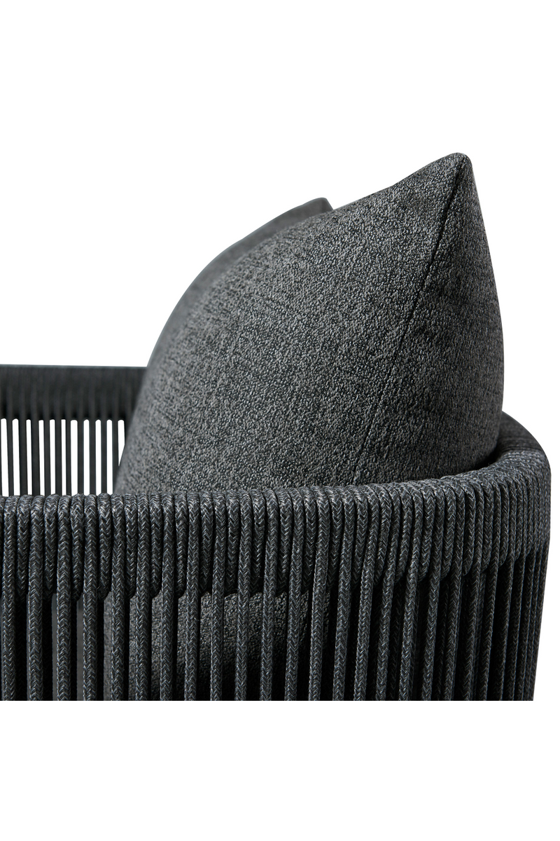 Fauteuil d'extérieur en graphite gris | Andrew Martin Bali | Meubleluxe.fr