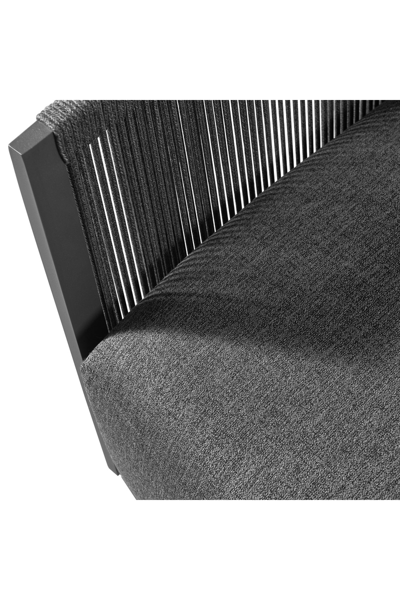 Fauteuil d'extérieur en graphite gris | Andrew Martin Bali | Meubleluxe.fr