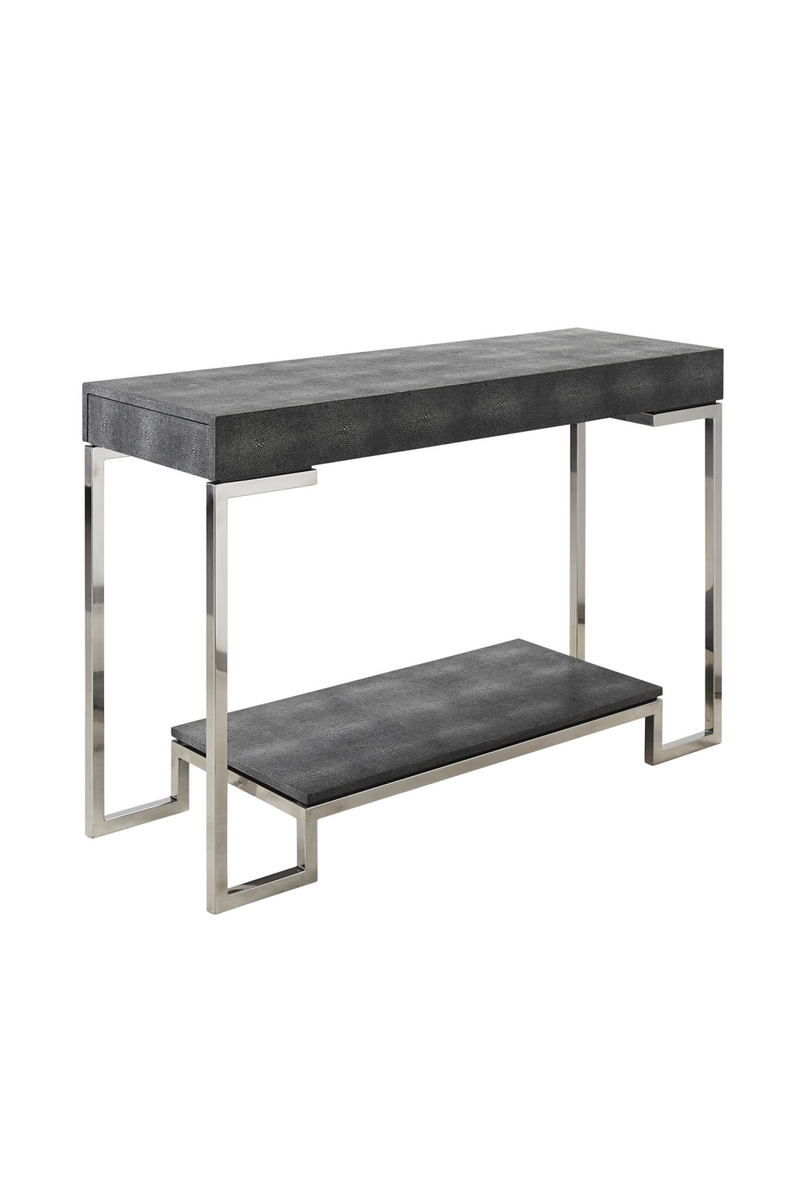 Console en galuchat gris | Andrew Martin Trudy | Meubleluxe.fr