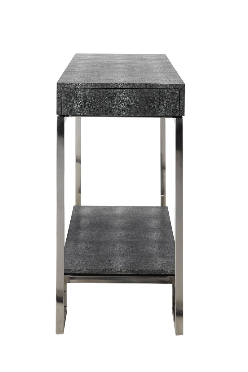 Console en galuchat gris | Andrew Martin Trudy | Meubleluxe.fr