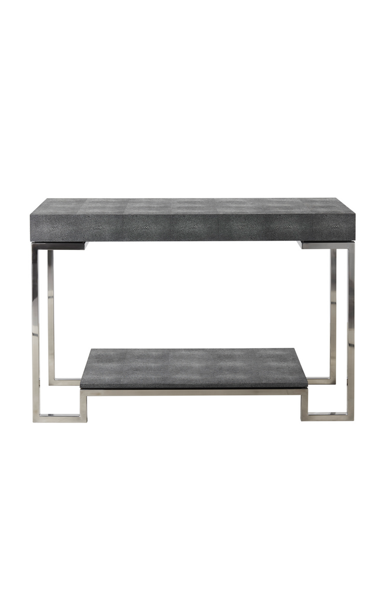 Console en galuchat gris | Andrew Martin Trudy | Meubleluxe.fr