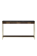 Console en noyer et en marbre | Andrew Martin Chester | Muebleluxe.fr