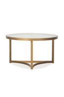 Table basse en laiton et en verre transparent | Andrew Martin Sundance M | Meubleluxe.fr