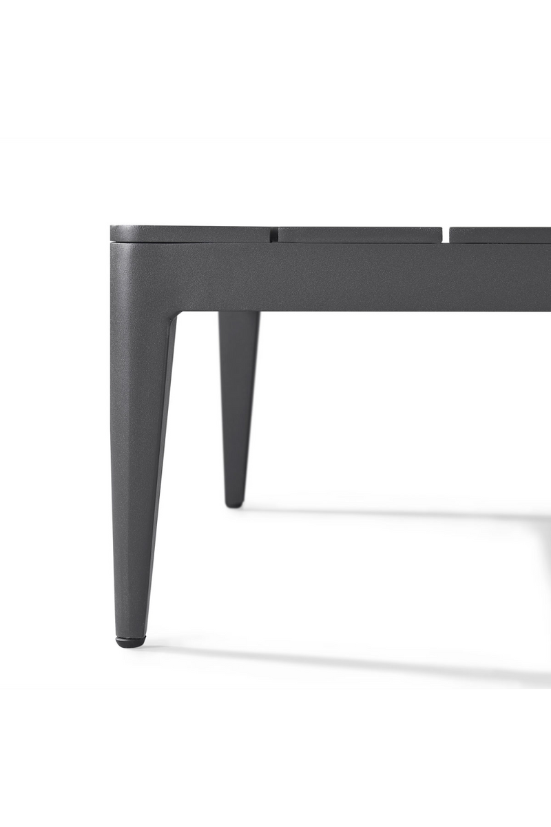 Table basse rectangulaire en graphite gris | Andrew Martin Voyage | Meubleluxe.fr