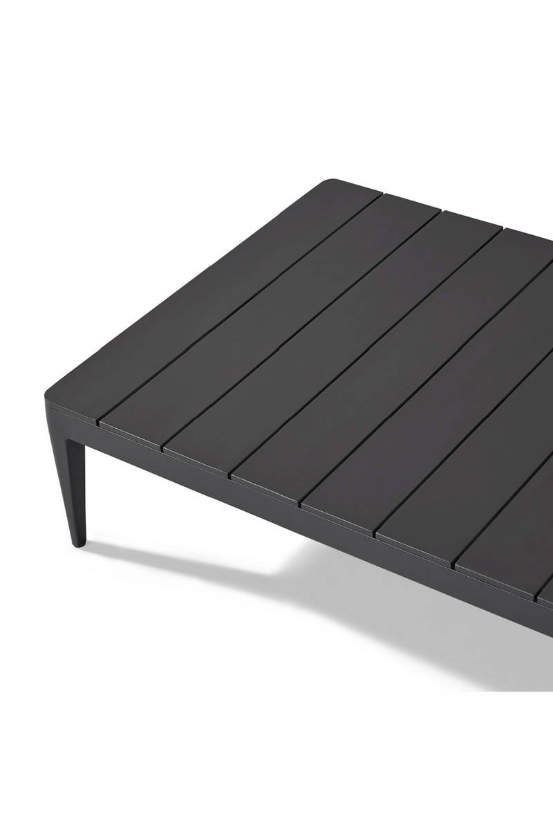 Table basse rectangulaire en graphite gris | Andrew Martin Voyage | Meubleluxe.fr