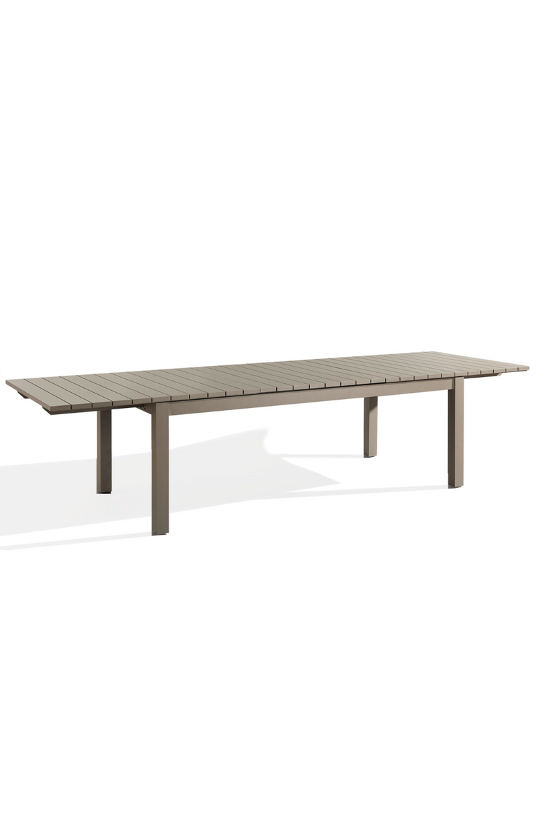 Table à manger d'extérieur extensible Taupe | Andrew Martin Harlyn | Meubleluxe.fr