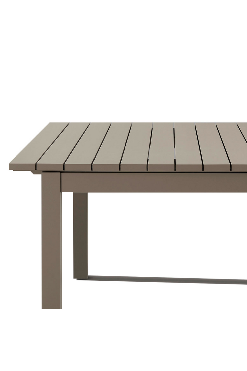 Table à manger d'extérieur extensible Taupe | Andrew Martin Harlyn | Meubleluxe.fr