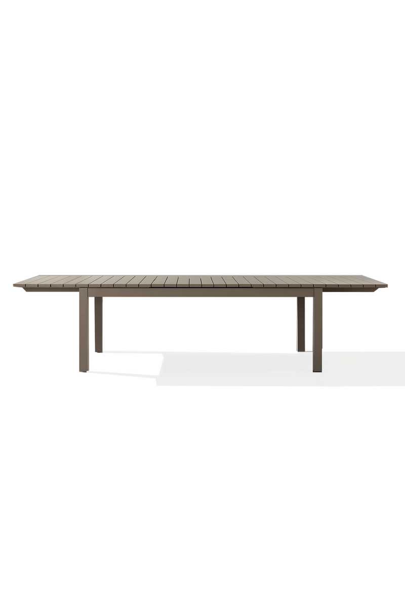 Table à manger d'extérieur extensible Taupe | Andrew Martin Harlyn | Meubleluxe.fr