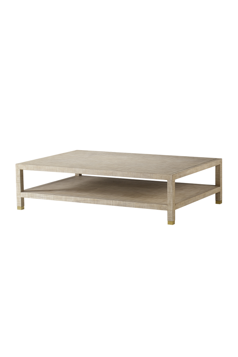 Table basse rectangulaire en frêne naturel massif | Andrew Martin Raffles | Meubleluxe.fr