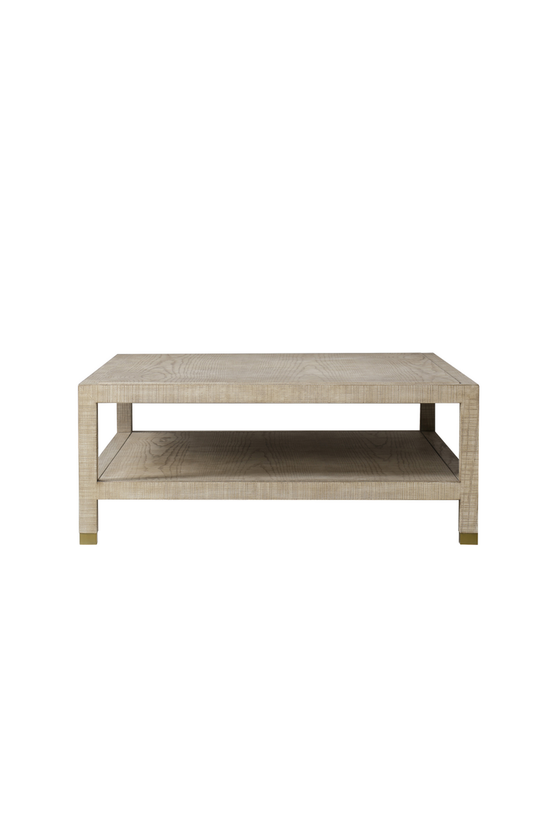 Table basse rectangulaire en frêne naturel massif | Andrew Martin Raffles | Meubleluxe.fr