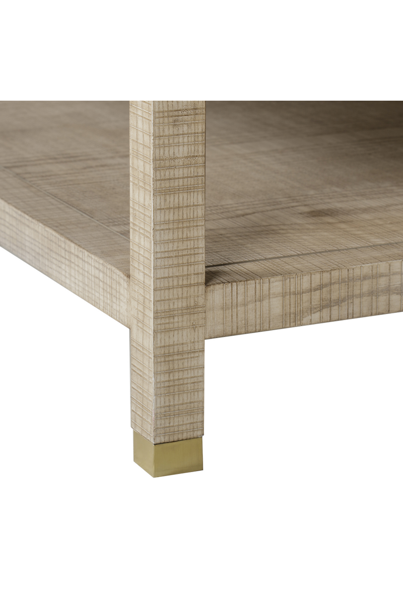 Table basse rectangulaire en frêne naturel massif | Andrew Martin Raffles | Meubleluxe.fr