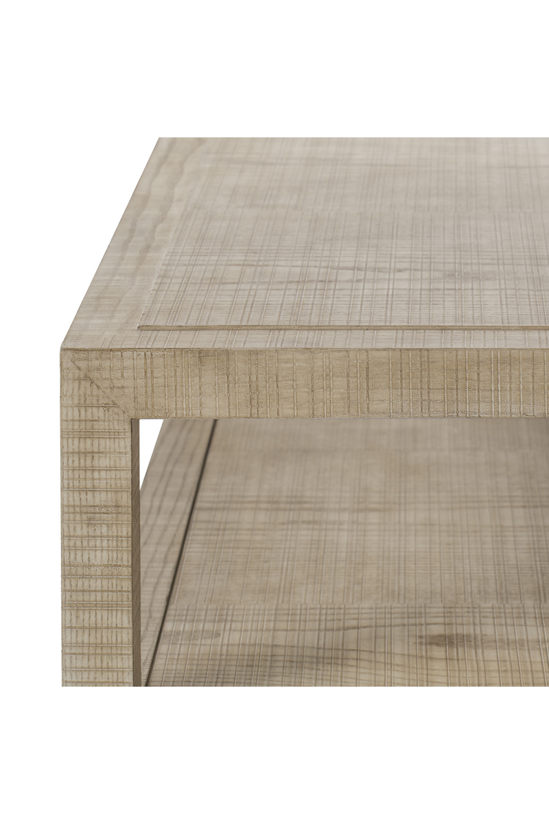 Table basse rectangulaire en frêne naturel massif | Andrew Martin Raffles | Meubleluxe.fr