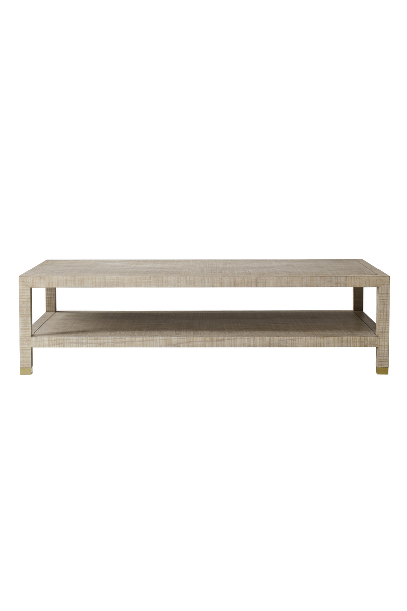 Table basse rectangulaire en frêne naturel massif | Andrew Martin Raffles | Meubleluxe.fr