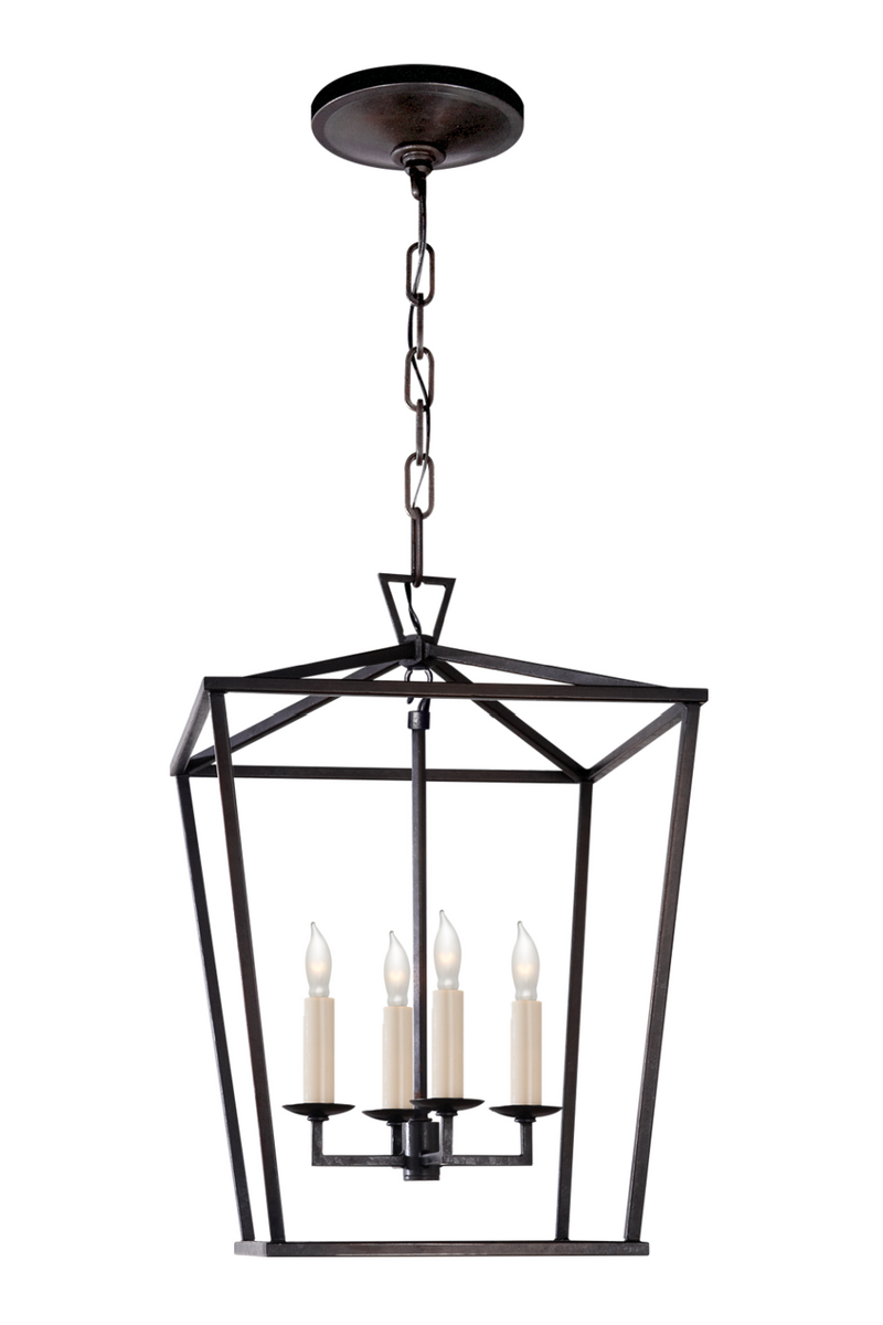 Suspension lanterne en bronze | Andrew Martin Darlana S | Muebleluxe.fr