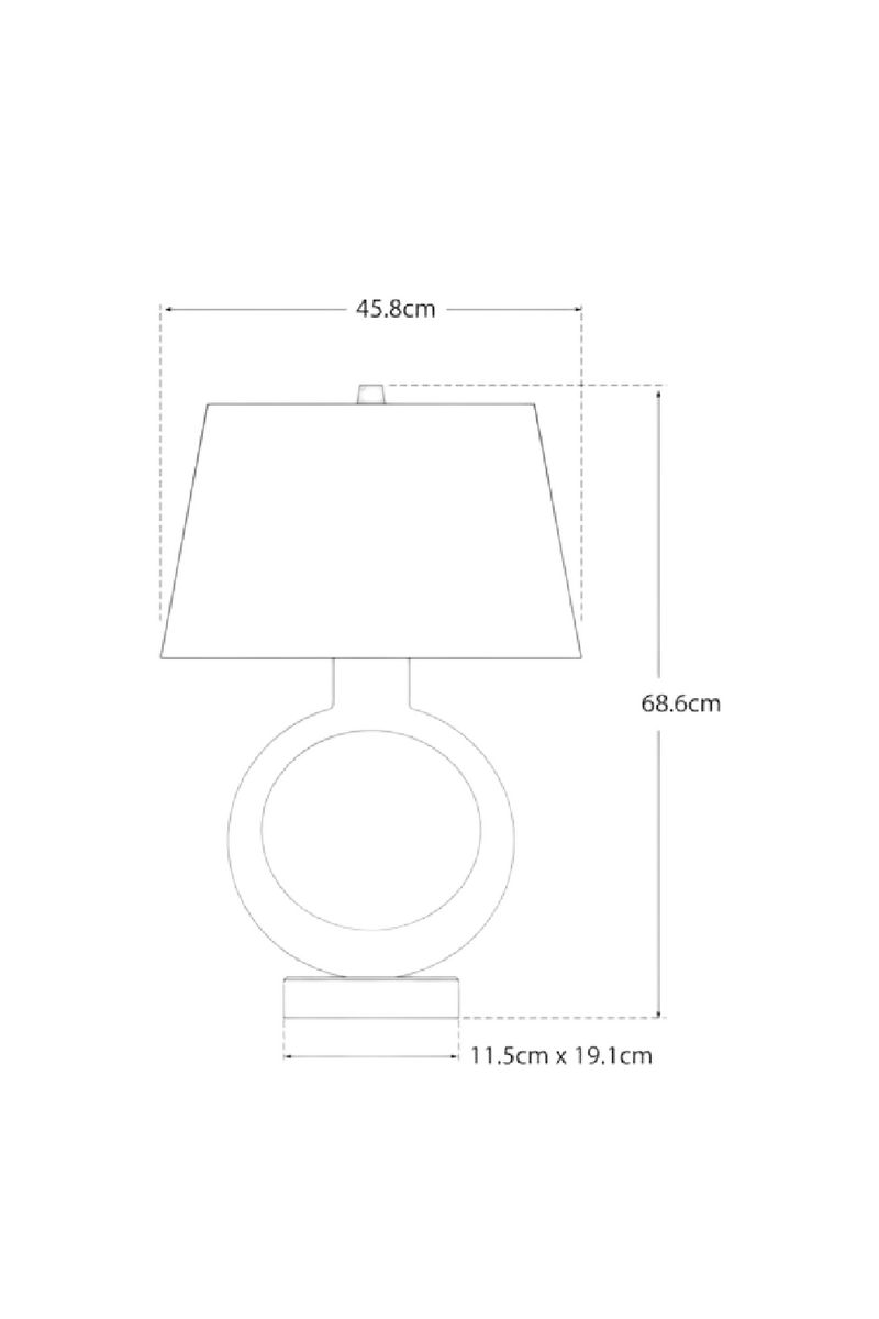 Lampe de table en bronze | Andrew Martin Ring Form