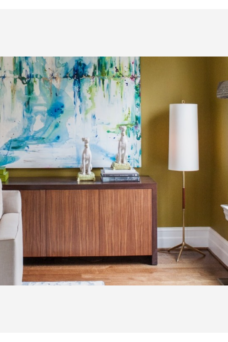 Lampadaire en laiton | Andrew Martin Frankfort | Meubleluxe.fr