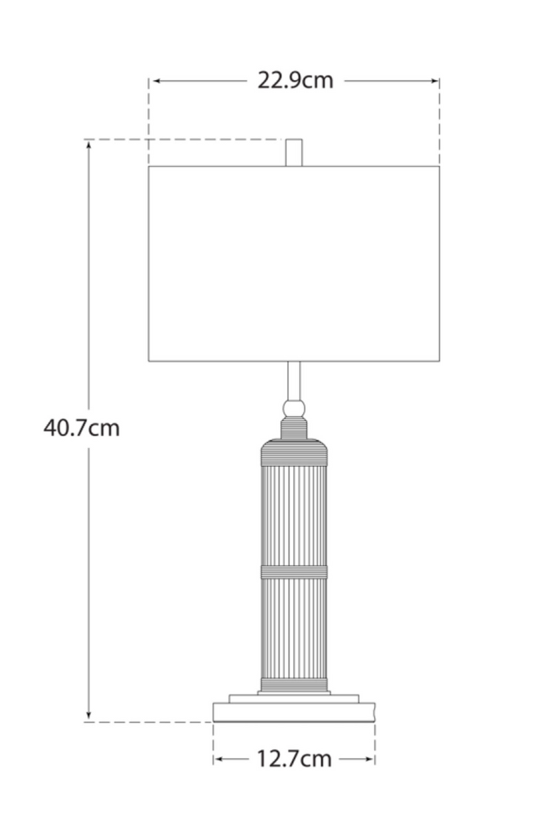 Lampe de table polie à la main | Andrew Martin Longacre | Meubleluxe.fr