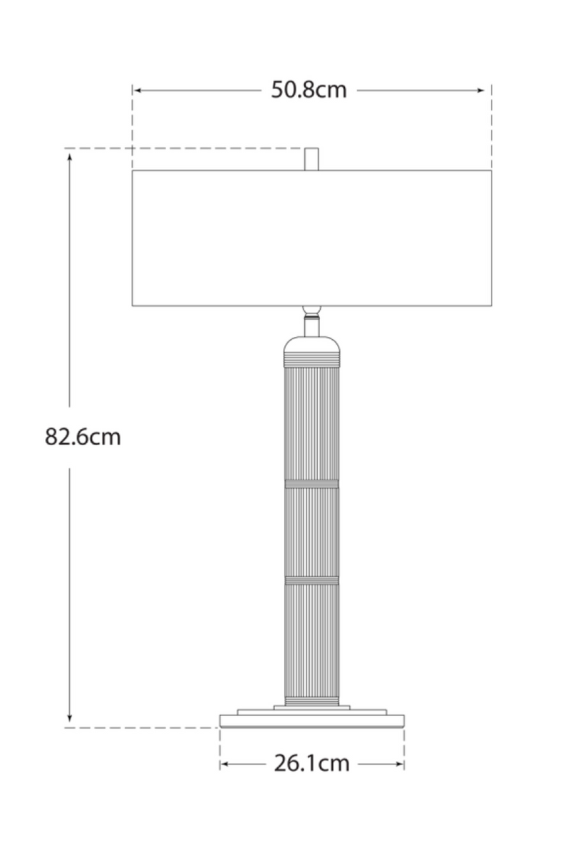 Lampe de table polie à la main | Andrew Martin Longacre | Meubleluxe.fr