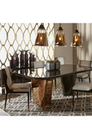 Lampe pendante conique en or rose L | Andrew Martin Bessie | Meubleluxe.fr