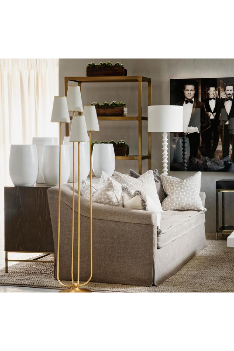 Lampadaire multi branches en laiton | Andrew Martin Montreuil | Meubleluxe.fr