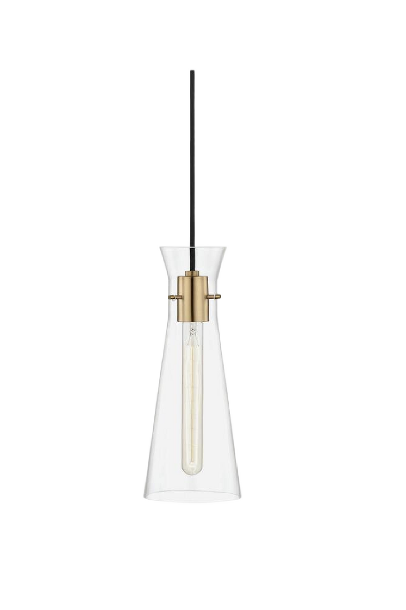 Suspension conique en verre | Andrew Martin Anna | Meubleluxe.fr