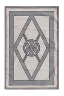 Tapis géométrique gris 180 x 275 cm | Andrew Martin Grove | Muebleluxe.fr