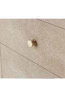 Table de chevet en galuchat crème | Andrew Martin Georgia | Meubleluxe.fr