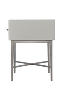 Table de chevet en galuchat gris | Andrew Martin Alice | Meubleluxe.fr