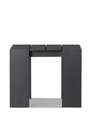 Table d'appoint gris foncé d'extérieur | Andrew Martin Bora | Meubleluxe.fr