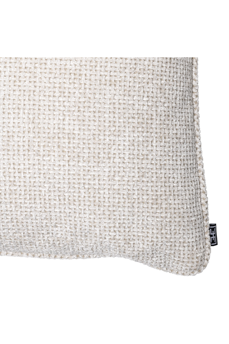 Coussin carré blanc cassé | Eichholtz Lyssa | Meubleluxe.fr