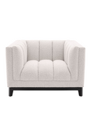 Fauteuil bouclé crème | Eichholtz Ditmar | Meubleluxe.fr