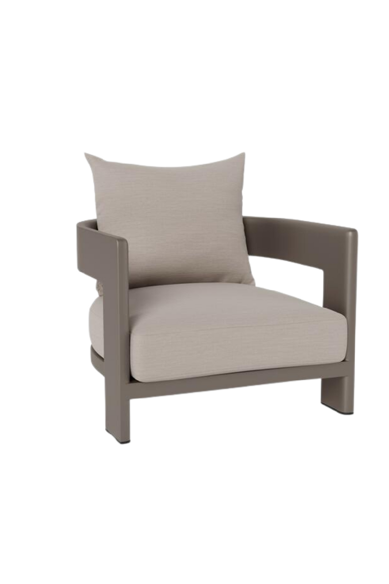 Fauteuil d'extérieur taupe | Andrew Martin Caicos