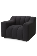 Fauteuil bouclé noir | Eichholtz Kelly | Meubleluxe.fr