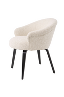 Chaise de salle à manger bouclé crème | Eichholtz Moretti | Meubleluxe.fr