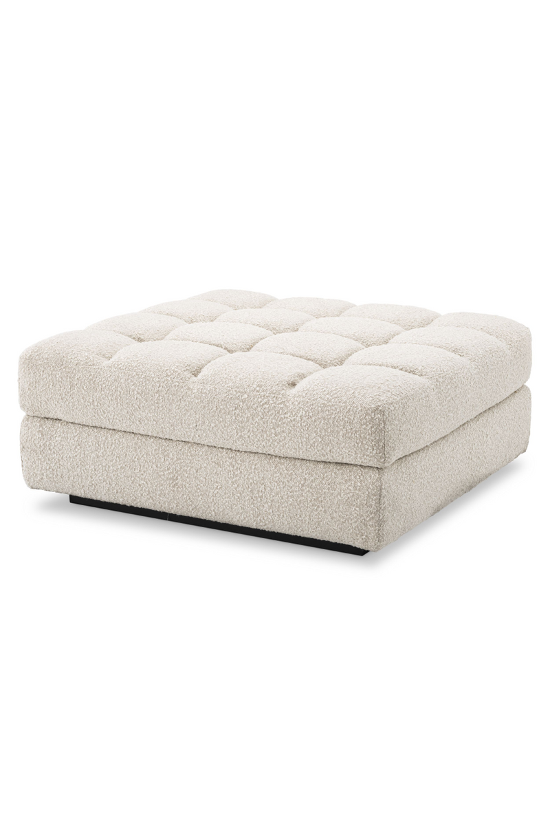 Pouf bouclé crème | Eichholtz Dean | Meubleluxe.fr