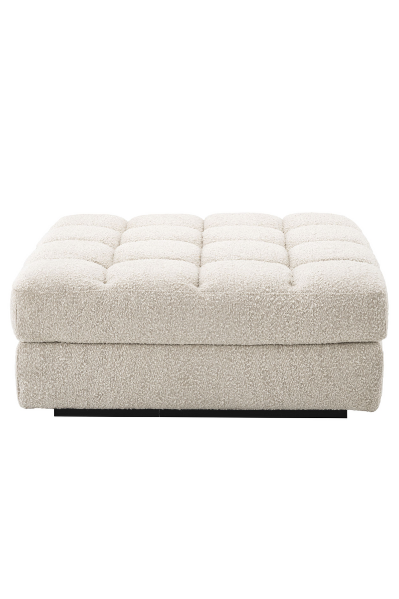 Pouf bouclé crème | Eichholtz Dean | Meubleluxe.fr