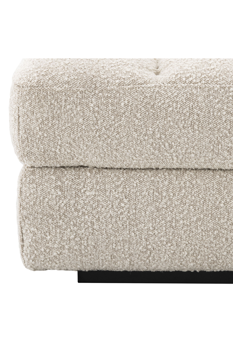 Pouf bouclé crème | Eichholtz Dean | Meubleluxe.fr