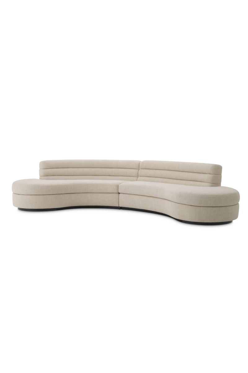 Canapé 6 places en tissu beige | Eichholtz Lennox | Meubleluxe.fr