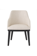 Chaise de salle à manger blanc écru | Eichholtz Costa | Meubleluxe.fr